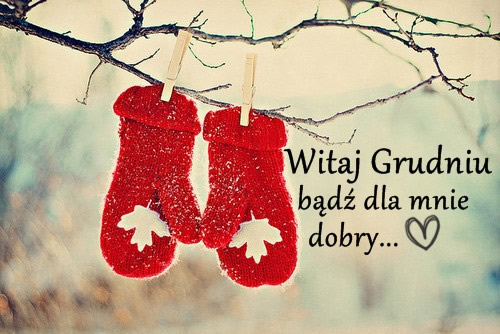 Czerwone rękawiczki witają grudzień